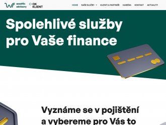 Vizuální identita, brand a webové stránky Westfin Advisory