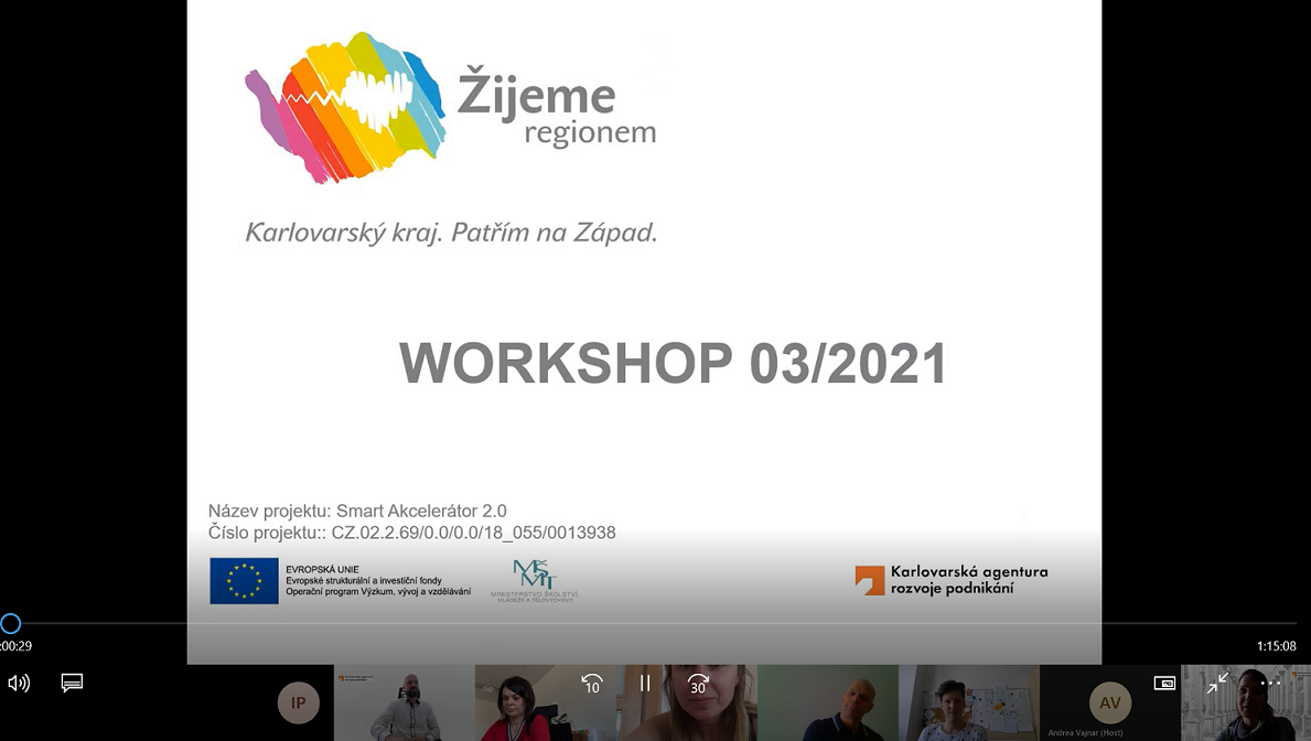 Workshop ambasadorů Žijeme regionem – opět online