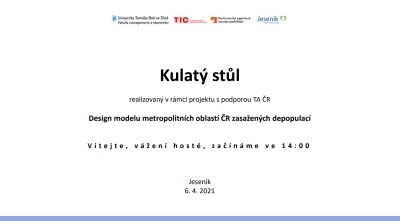 Kulatý stůl na téma Jak zatraktivnit region pro mladou generaci?