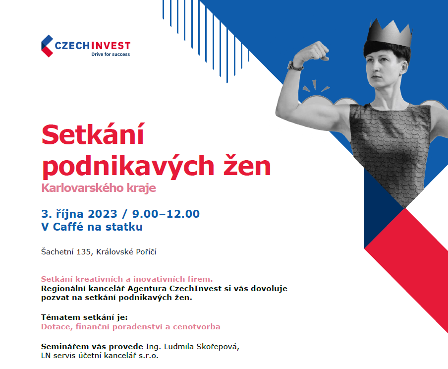 Pozvánka - Setkání podnikavých žen Karlovarského kraje - 3. 10. 2023